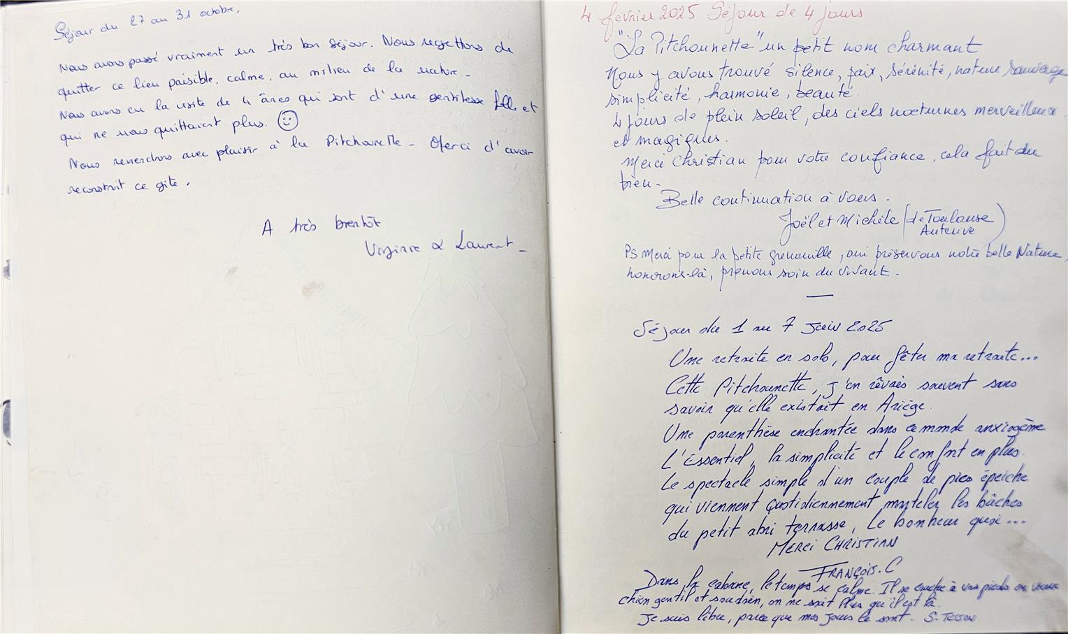 Guestbook image gite ariege