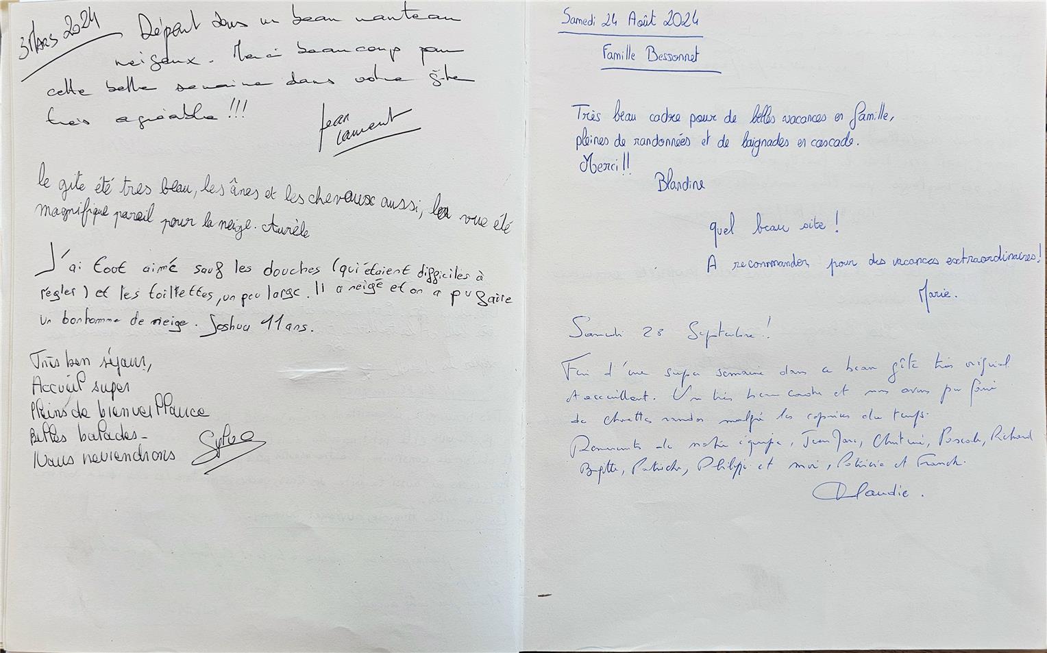 Guestbook image gite ariege