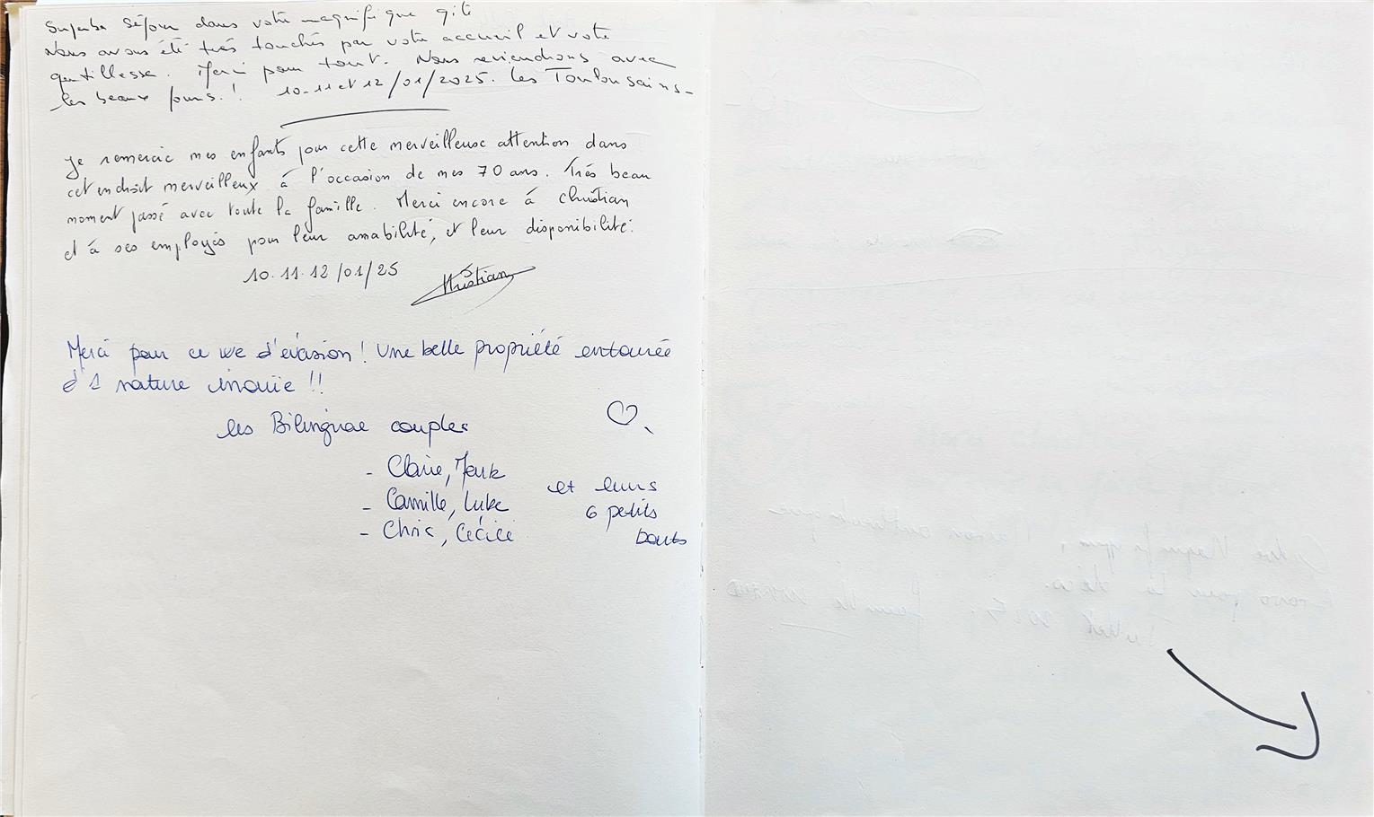 Guestbook image gite ariege