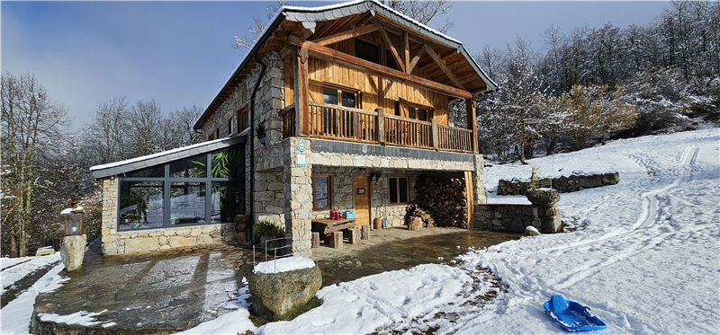 "La Cachette des grenouilles" en hiver
